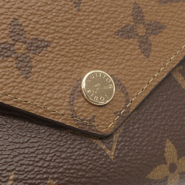 ルイヴィトン LOUIS VUITTON ポルトフォイユ ヴィクトリーヌ M81557 モノグラムリバース モノグラムキャンバス モノグラムリバースキャンバス 三つ折り財布 ゴールド金具 コンパクト財布