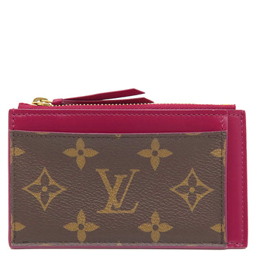 ルイヴィトン LOUIS VUITTON ポルトカルト ジップ M67889 フューシャ 