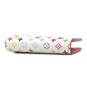 ルイヴィトン LOUIS VUITTON ポルトフォイユ リサ M27736 マルチカラー モノグラムマルチカラー 二つ折り財布 ゴールド金具 茶 ピンク コンパクト