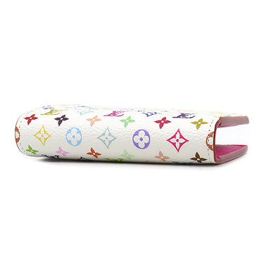 ルイヴィトン LOUIS VUITTON ポルトフォイユ リサ M27736 マルチカラー モノグラムマルチカラー 二つ折り財布 ゴールド金具 茶 ピンク コンパクト