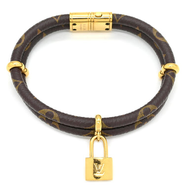 ルイヴィトン LOUIS VUITTON ブラスレ キープイット トゥワイス M6640 モノグラム モノグラムキャンバス GP ブレスレット ゴールド金具 GP×PVC