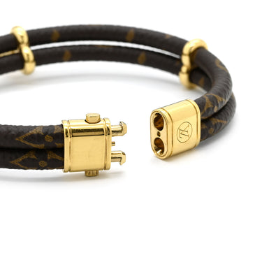 ルイヴィトン LOUIS VUITTON ブラスレ キープイット トゥワイス M6640 モノグラム モノグラムキャンバス GP ブレスレット ゴールド金具 GP×PVC