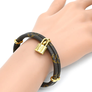 ルイヴィトン LOUIS VUITTON ブラスレ キープイット トゥワイス M6640 モノグラム モノグラムキャンバス GP ブレスレット ゴールド金具 GP×PVC