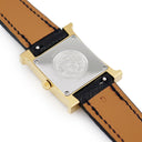 腕時計 エルメス HERMES Hウォッチ PM HH1.201 クオーツ レディース ホワイト 白 アラビア H型 ギョウシェ