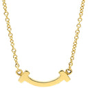 ティファニー Tiffany & Co Tスマイル ミニ ペンダント 62617640 イエローゴールド K18YG ネックレス T＆Co. T smile K18YG Au750 18K 18金
