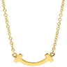 ティファニー Tiffany & Co Tスマイル ミニ ペンダント 62617640 イエローゴールド K18YG ネックレス T＆Co. T smile K18YG Au750 18K 18金