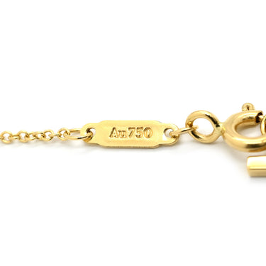 ティファニー Tiffany & Co Tスマイル ミニ ペンダント 62617640 イエローゴールド K18YG ネックレス T＆Co. T smile K18YG Au750 18K 18金