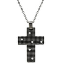 ダミアーニ DAMIANI メトロポリタンドリーム 6Pダイヤ ペンダント ブラック K18WG ダイヤモンド ネックレス クロス 十字架 WG ブルニート加工