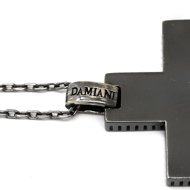 ダミアーニ DAMIANI メトロポリタンドリーム 6Pダイヤ ペンダント ブラック K18WG ダイヤモンド ネックレス クロス 十字架 WG ブルニート加工