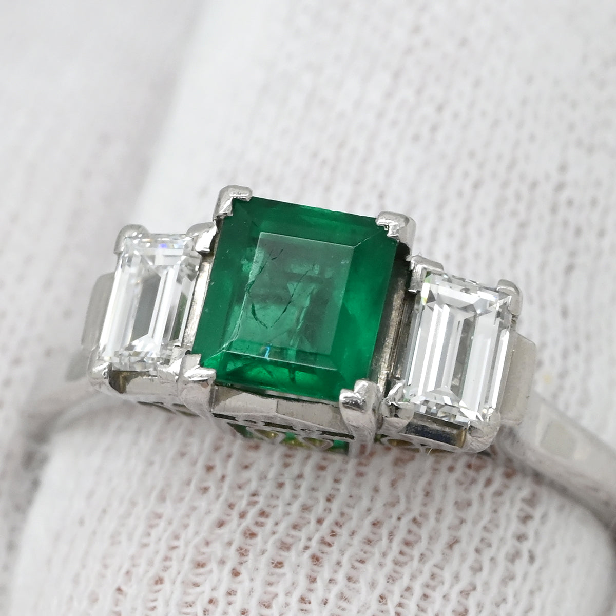 ノンブランド NON BRAND エメラルド 0.84ct ダイヤモンド 0.53ct