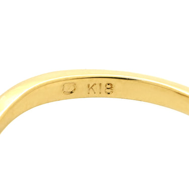 ミキモト MIKIMOTO ダイヤ デザインリング イエローゴールド K18YG ダイヤモンド リング 指輪 K18YG Au750 18金 三角形 トライアングル 9号