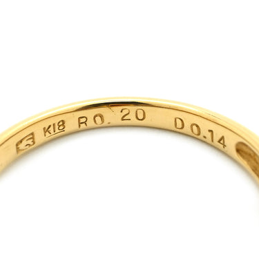 セイコー SEIKO ルビー ダイヤモンド レッド×イエローゴールド K18YG ルビー ダイヤモンド リング 指輪 Au750 18K 18金 ヘイローデザイン オーバル ツバメ刻印 レトロ 12.5号