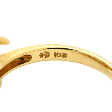 タサキ TASAKI カラーストーンリング 多色×イエローゴールド K18YG ダイヤモンド サファイア（ブルー/イエロー/ピンク） リング 指輪 TASAKI マルチストーン ダイヤ フラワーデザイン K18YG 750 10.5号