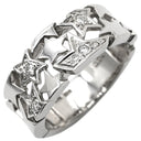 スタージュエリー STAR JEWELRY 2002年クリスマス限定 ダイヤリング ホワイトゴールド K18WG ダイヤモンド リング 指輪 星 スター 750 18K WG 9.5号