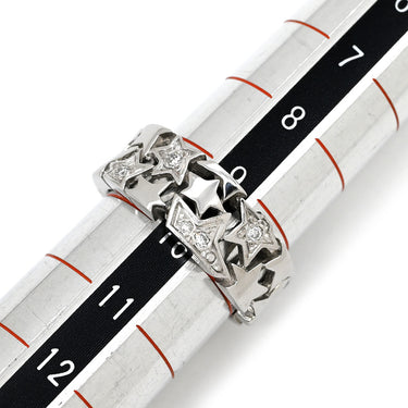 スタージュエリー STAR JEWELRY 2002年クリスマス限定 ダイヤリング ホワイトゴールド K18WG ダイヤモンド リング 指輪 星 スター 750 18K WG 9.5号