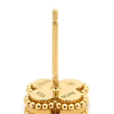 ヴァンクリーフアーペル Van Cleef & Arpels スウィート アルハンブラ VCARA44900 ブラック×イエローゴールド K18YG オニキス ピアス 黒 オニキス 750 YG 18K 両耳用