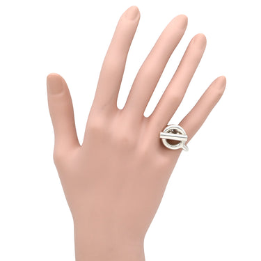 エルメス HERMES クロワゼット GM H104587B シルバー シルバー925 #50(JP10) リング 指輪 SV925 AG925 クラスプモチーフ 7号