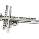 カシケイ KASHIKEY ダブルクロス ブラウンダイヤ ペンダント ホワイトゴールド K18WG ダイヤモンド ネックレス Kashikey 18K 750 WG 十字架 クロス