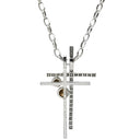 カシケイ KASHIKEY ダブルクロス ブラウンダイヤ ペンダント ホワイトゴールド K18WG ダイヤモンド ネックレス Kashikey 18K 750 WG 十字架 クロス