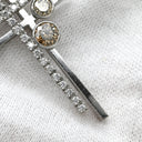 カシケイ KASHIKEY ダブルクロス ブラウンダイヤ ペンダント ホワイトゴールド K18WG ダイヤモンド ネックレス Kashikey 18K 750 WG 十字架 クロス