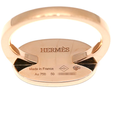 エルメス HERMES シェーヌダンクル ヴェルソ パヴェダイヤ ローズゴールド K18PG ダイヤモンド #50(JP10) リング 指輪 ピンクゴールド 750 18K RG 9.5号