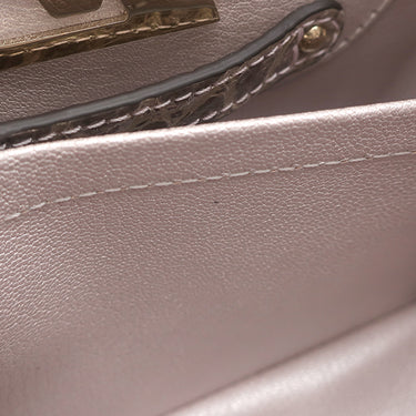 ルイヴィトン LOUIS VUITTON カプシーヌ MINI ピンク系 クロコダイル 2WAYバッグ ゴールド金具 グレー ショルダー ハンドバッグ