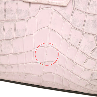 ルイヴィトン LOUIS VUITTON カプシーヌ MINI ピンク系 クロコダイル 2WAYバッグ ゴールド金具 グレー ショルダー ハンドバッグ