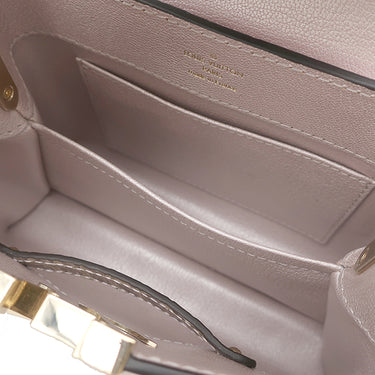 ルイヴィトン LOUIS VUITTON カプシーヌ MINI ピンク系 クロコダイル 2WAYバッグ ゴールド金具 グレー ショルダー ハンドバッグ