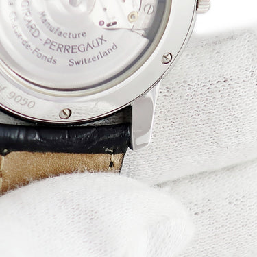 腕時計 ジラールペルゴ GIRARD PERREGAUX フラットウォッチ スモールセコンド 90500.0.11.713 自動巻き メンズ ホワイト 白 ローマン