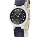 腕時計 ルイヴィトン LOUIS VUITTON タンブール スリム PM QA143Z クオーツ レディース 純正ダイヤ モノグラム 黒 ブラック ギョウシェ