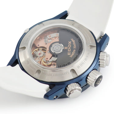 腕時計 エドックス EDOX クロノオフショア1 クロノグラフ リミテッド 01127-37BU9-BDBU9 自動巻き メンズ 新同 純正ダイヤ 限定
