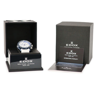 腕時計 エドックス EDOX クロノオフショア1 クロノグラフ リミテッド 01127-37BU9-BDBU9 自動巻き メンズ 新同 純正ダイヤ 限定