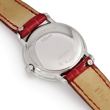 腕時計 ブランパン BLANCPAIN ヴィルレ ウルトラスリム バレンタインデー 2005 6102A-4688-95A 自動巻き レディース 純正ダイヤ 白 限定