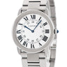 腕時計 カルティエ Cartier ロンドソロ ドゥ カルティエ LM W6701005 クオーツ メンズ シルバー ローマン 青針 デイト