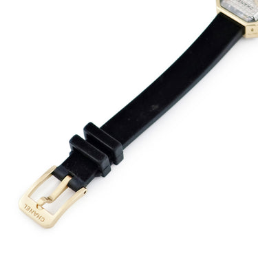 腕時計 シャネル CHANEL プルミエール リボン H6126 クオーツ レディース K18YG×Ti コンビ 純正ダイヤ パヴェ チタン