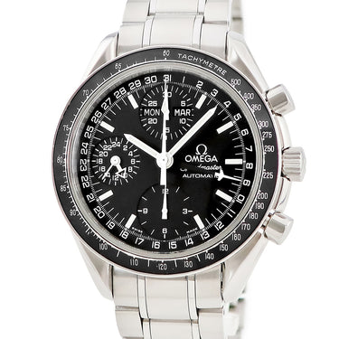 腕時計 オメガ OMEGA スピードマスター マーク40 3520.50.00 自動巻き メンズ OH済 ブラック クロノグラフ トリプルカレンダー
