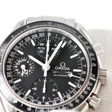 腕時計 オメガ OMEGA スピードマスター マーク40 3520.50.00 自動巻き メンズ OH済 ブラック クロノグラフ トリプルカレンダー