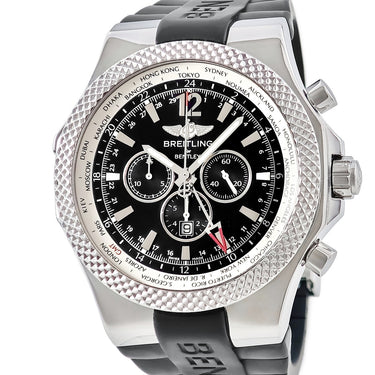 腕時計 ブライトリング BREITLING ベントレー GMT A476B19GRC A47362 自動巻き メンズ OH済 クロノグラフ 回転ベゼル スモールセコンド