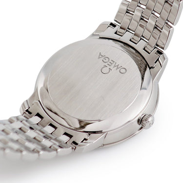 腕時計 オメガ OMEGA デ ヴィル プレステージ コーアクシャル 424.10.37.20.01.001 自動巻き メンズ OH済 デイト 黒 ローマン バー