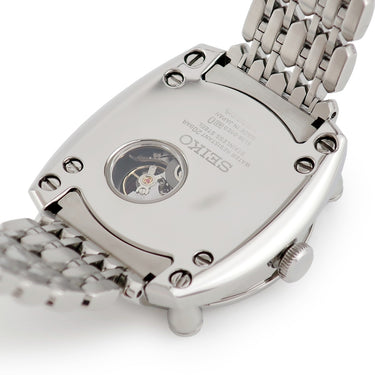 腕時計 セイコー SEIKO ガランテ メカニカル SBLL009 8L38-00E0 自動巻き メンズ OH済 黒 ピンク GALA SIGN ガラサイン 円柱