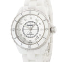 腕時計 シャネル CHANEL J12 38mm H1629 自動巻き メンズ OH済 純正12Pダイヤ 白 ホワイト セラミック デイト