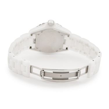 腕時計 シャネル CHANEL J12 38mm H1629 自動巻き メンズ OH済 純正12Pダイヤ 白 ホワイト セラミック デイト