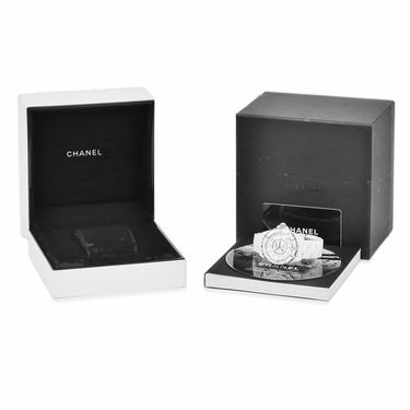 腕時計 シャネル CHANEL J12 38mm H1629 自動巻き メンズ OH済 純正12Pダイヤ 白 ホワイト セラミック デイト