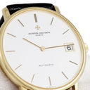 腕時計 ヴァシュロン・コンスタンタン VACHERON CONSTANTIN パトリモニー デイト 44001/2 自動巻き メンズ OH済 K18YG無垢 ホワイト 白 バー