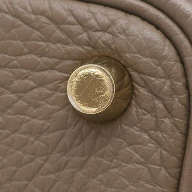 エルメス HERMES ピコタンロックPM エトゥープ トリヨンクレマンス ハンドバッグ ゴールド金具 グレージュ