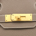 エルメス HERMES バーキン30 エトゥープ トゴ ハンドバッグ マットゴールド金具 【PO品】 グレージュ