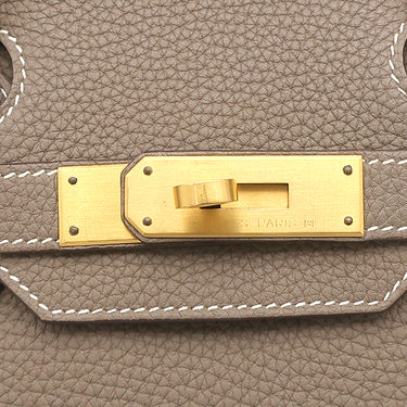 エルメス HERMES バーキン30 エトゥープ トゴ ハンドバッグ マットゴールド金具 【PO品】 グレージュ