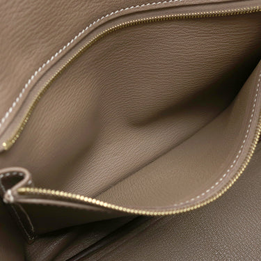 エルメス HERMES バーキン30 エトゥープ トゴ ハンドバッグ マットゴールド金具 【PO品】 グレージュ