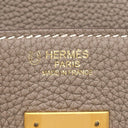 エルメス HERMES バーキン30 エトゥープ トゴ ハンドバッグ マットゴールド金具 【PO品】 グレージュ