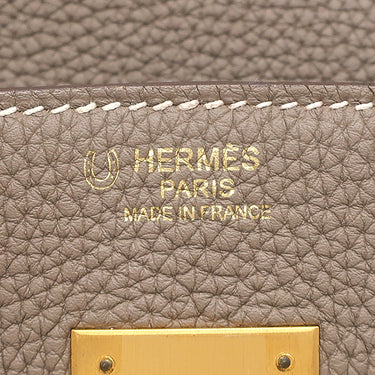 エルメス HERMES バーキン30 エトゥープ トゴ ハンドバッグ マットゴールド金具 【PO品】 グレージュ